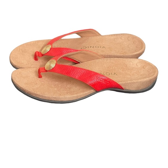 Vionic Hilda Wovent/TVW5558 red sandals size 9.5 - Picture 6 of 14